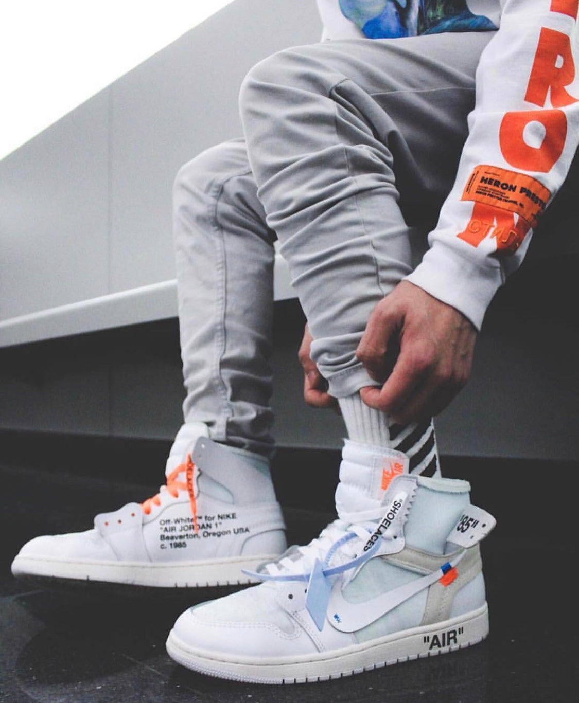 BL - OW x AJ1 Pure White