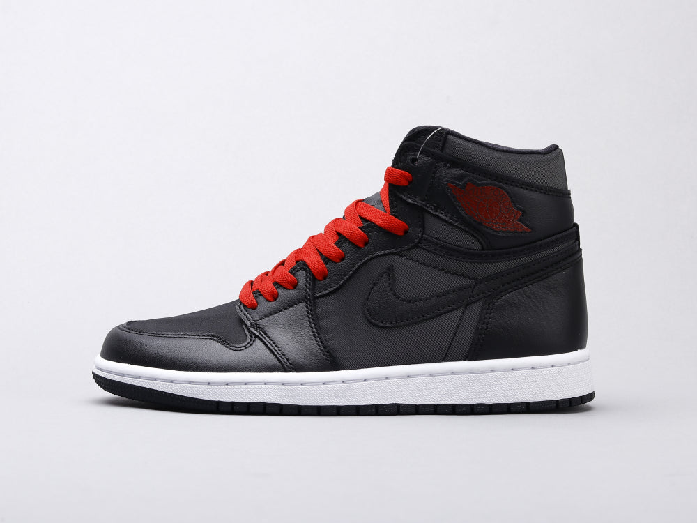BL - AJ1 black and red silk