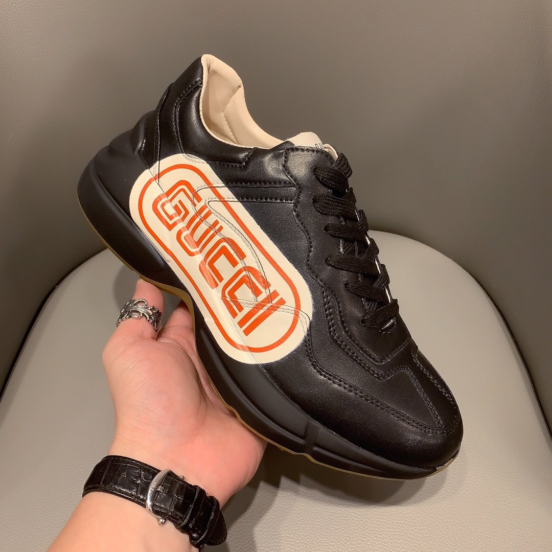 BL-GCI RHYTON VINTAGE TRAINER LA BLACK SNEAKER 143