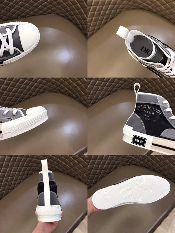 BL - DIR B23 Black and White HIGH-TOP SNEAKER
