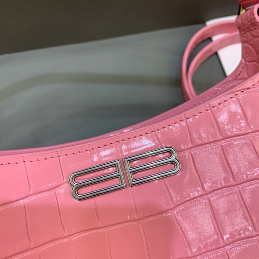 Balen XX Small Hobo Bag In Pink, For Women, Bags 7.8in/20cm