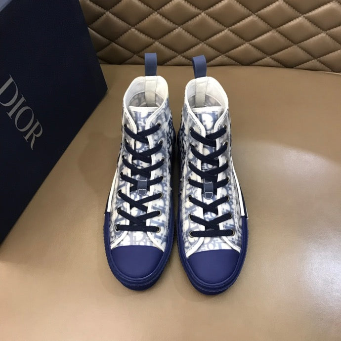 BL - DIR B23 Blue HIGH-TOP SNEAKER