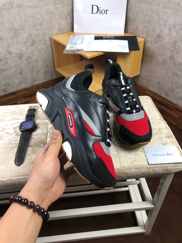 BL - DIR B22 Black And Red Sneaker