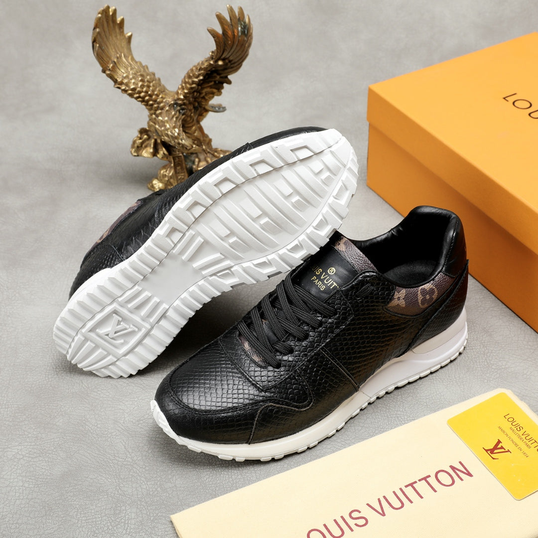 BL - LUV Run Away Low Top Black Brown Sneaker