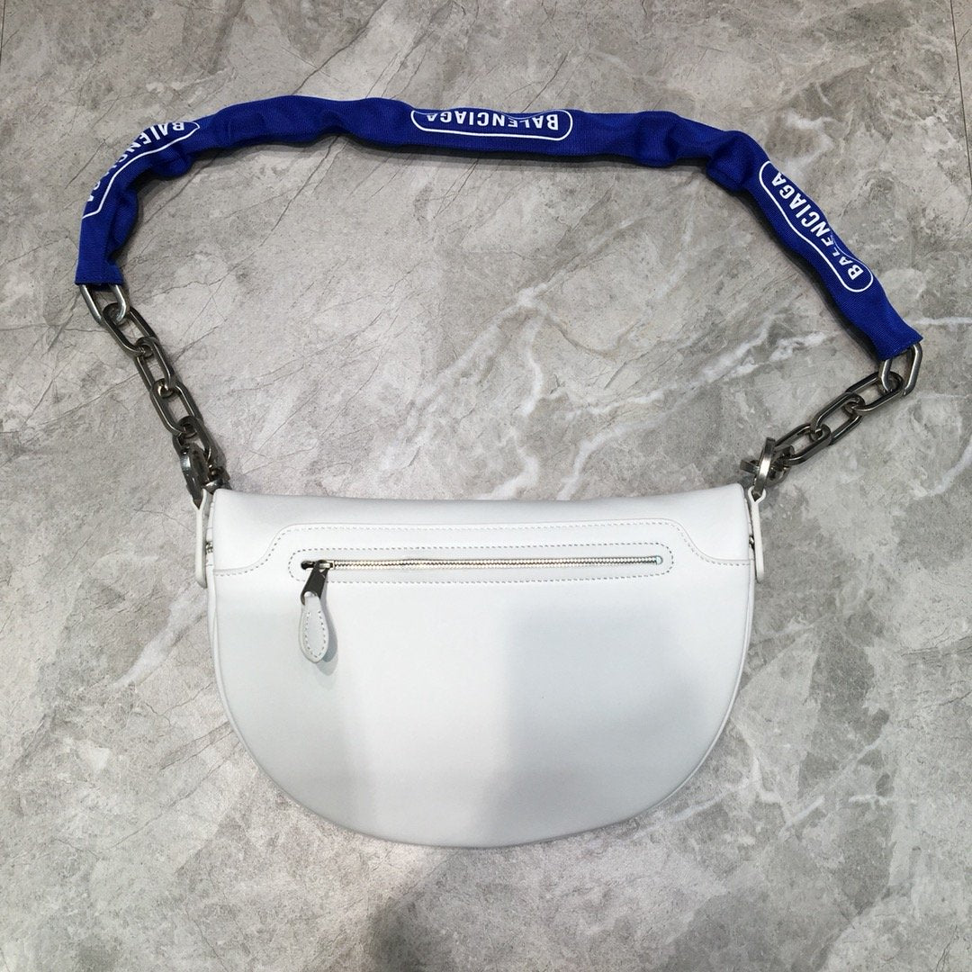 Balen Souvenir XXS Belt Bag In White, For Women, Bags 11.8in/30cm