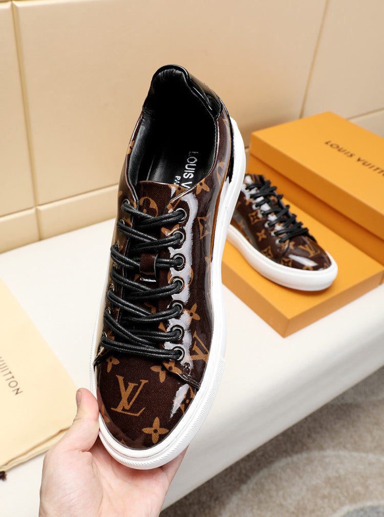 BL - LUV Low BLnogram Brown Breathable Sneaker