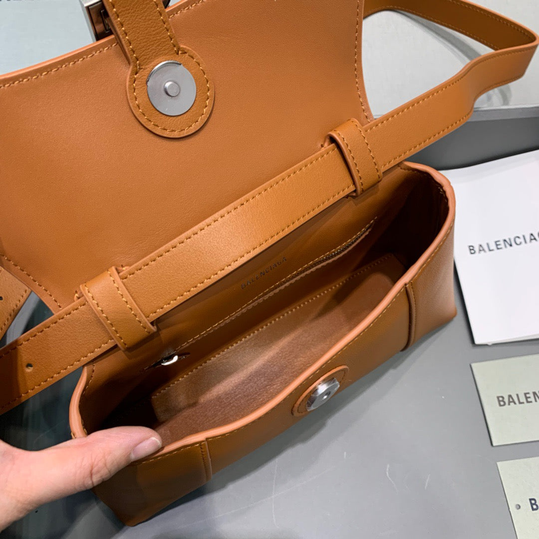 Balen Downtown XS Shoulder Bag In Brown, For Women, Bags 10in/25cm