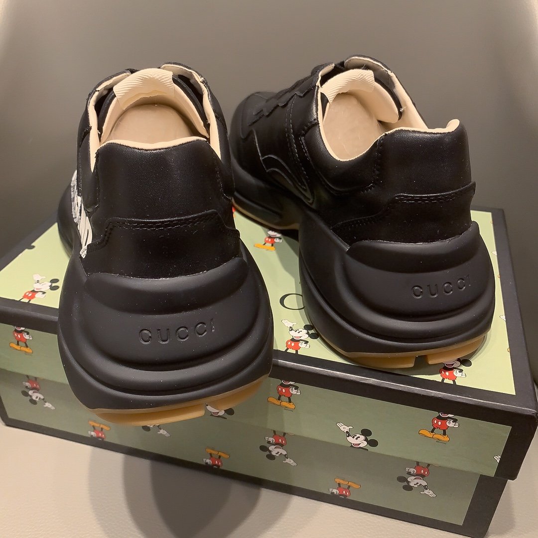 BL-GCI RHYTON VINTAGE TRAINER BAND BLACK SNEAKER 140