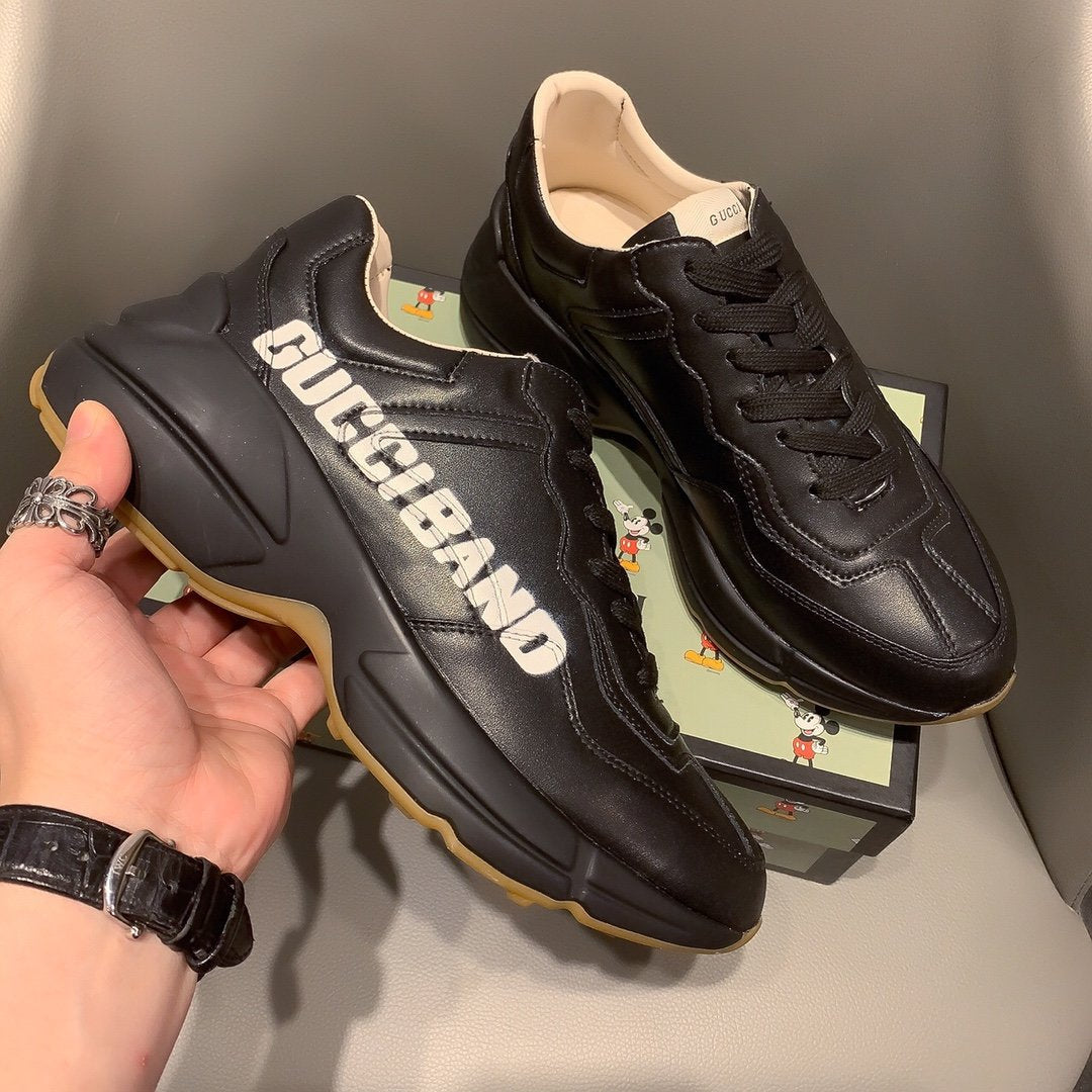 BL-GCI RHYTON VINTAGE TRAINER BAND BLACK SNEAKER 140