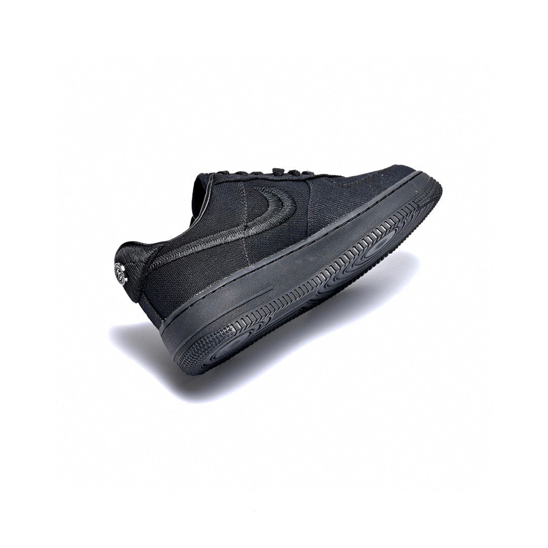 BL - AF1 x Stussy Collaboration Pure Black