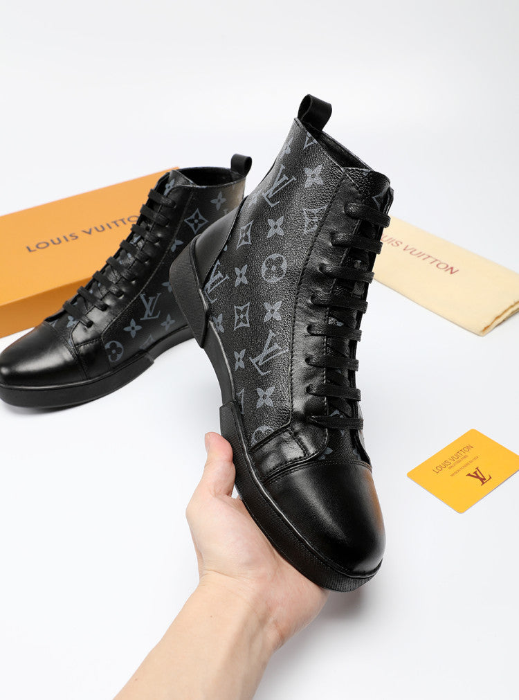 BL - LUV High BLnogram Black Boot Sneaker