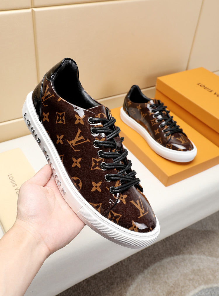 BL - LUV Low BLnogram Brown Breathable Sneaker