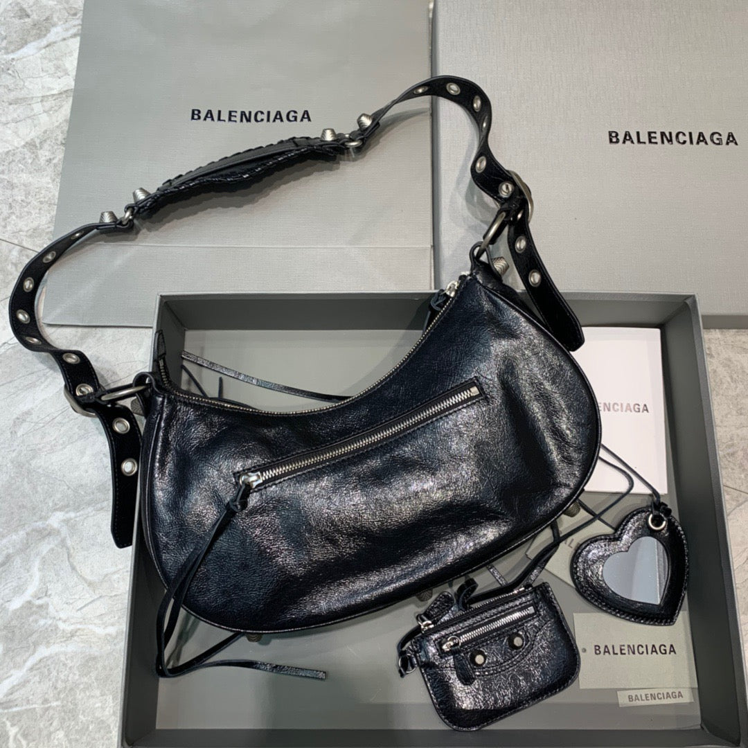Balen Le Cagole XS Shoulder Bag In Black, For Women, Bags 13in/33cm