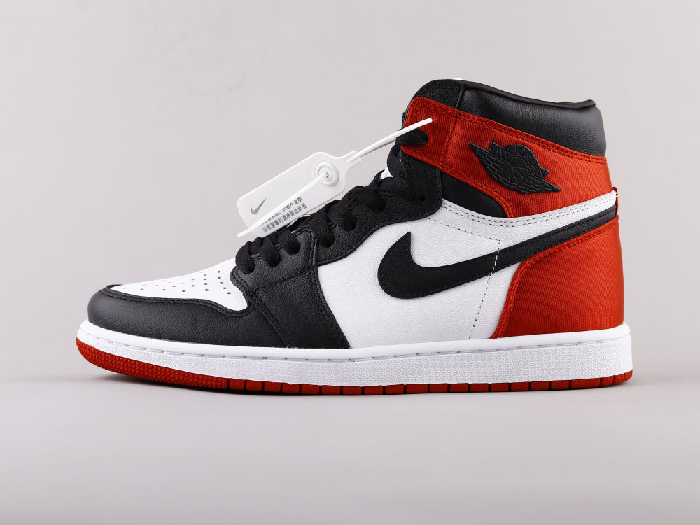 BL - AJ1 red silk black toe