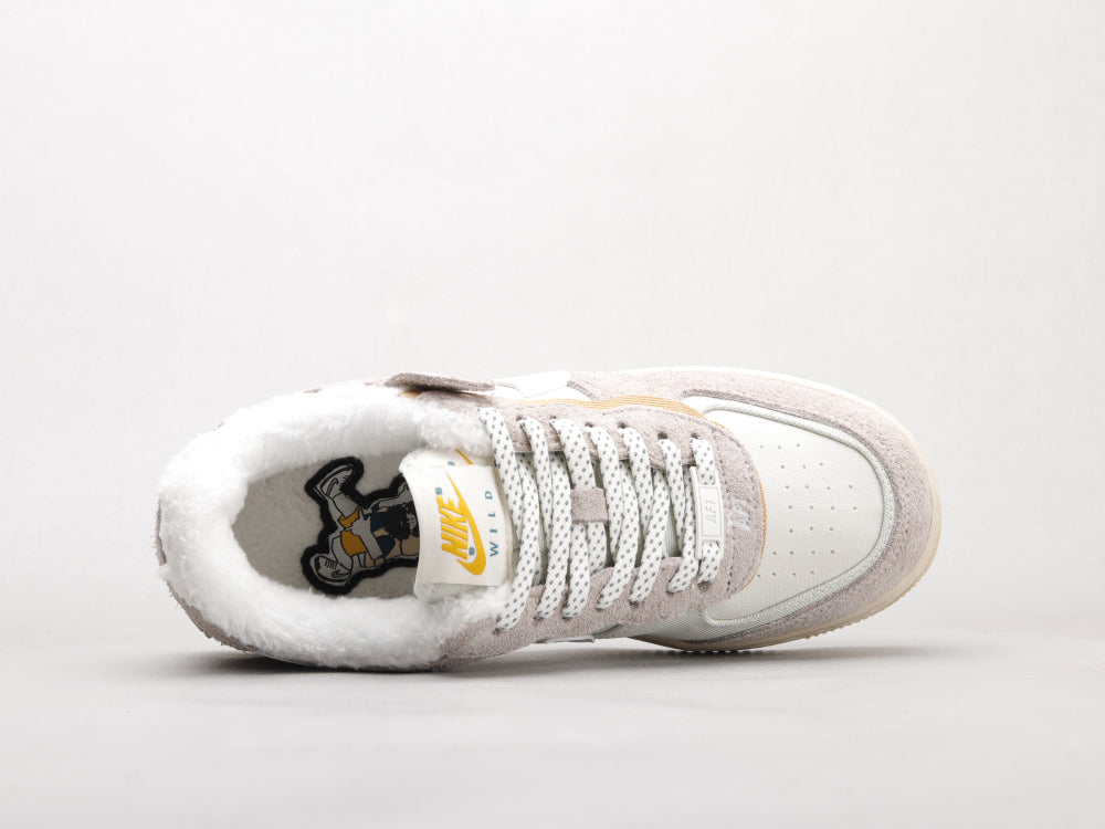 BL - AF1 Shadow gray and white deconstructed plus velvet