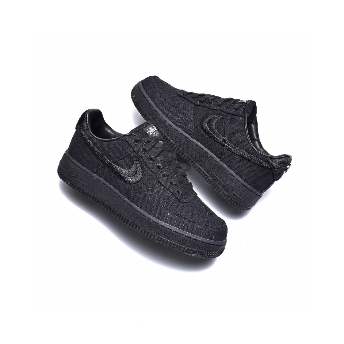 BL - AF1 x Stussy Collaboration Pure Black
