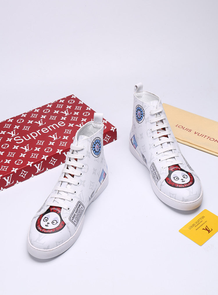 BL - LUV Stellar Trainer Boot White Sneaker