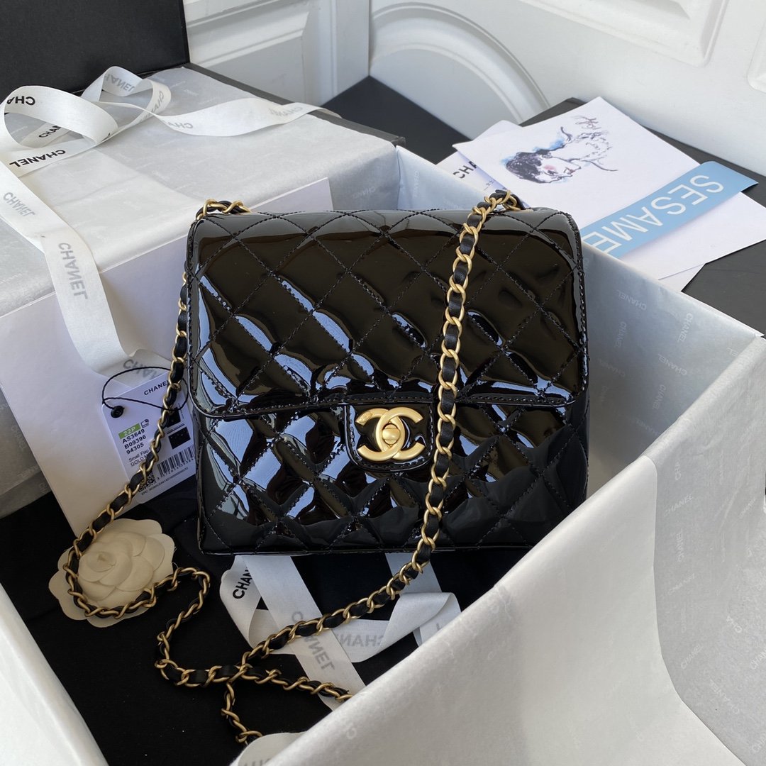 ChanelSmall Floor Pack Black For Women, Women’s Bags 7.6in/19.5cm AS3649 B09577 94305