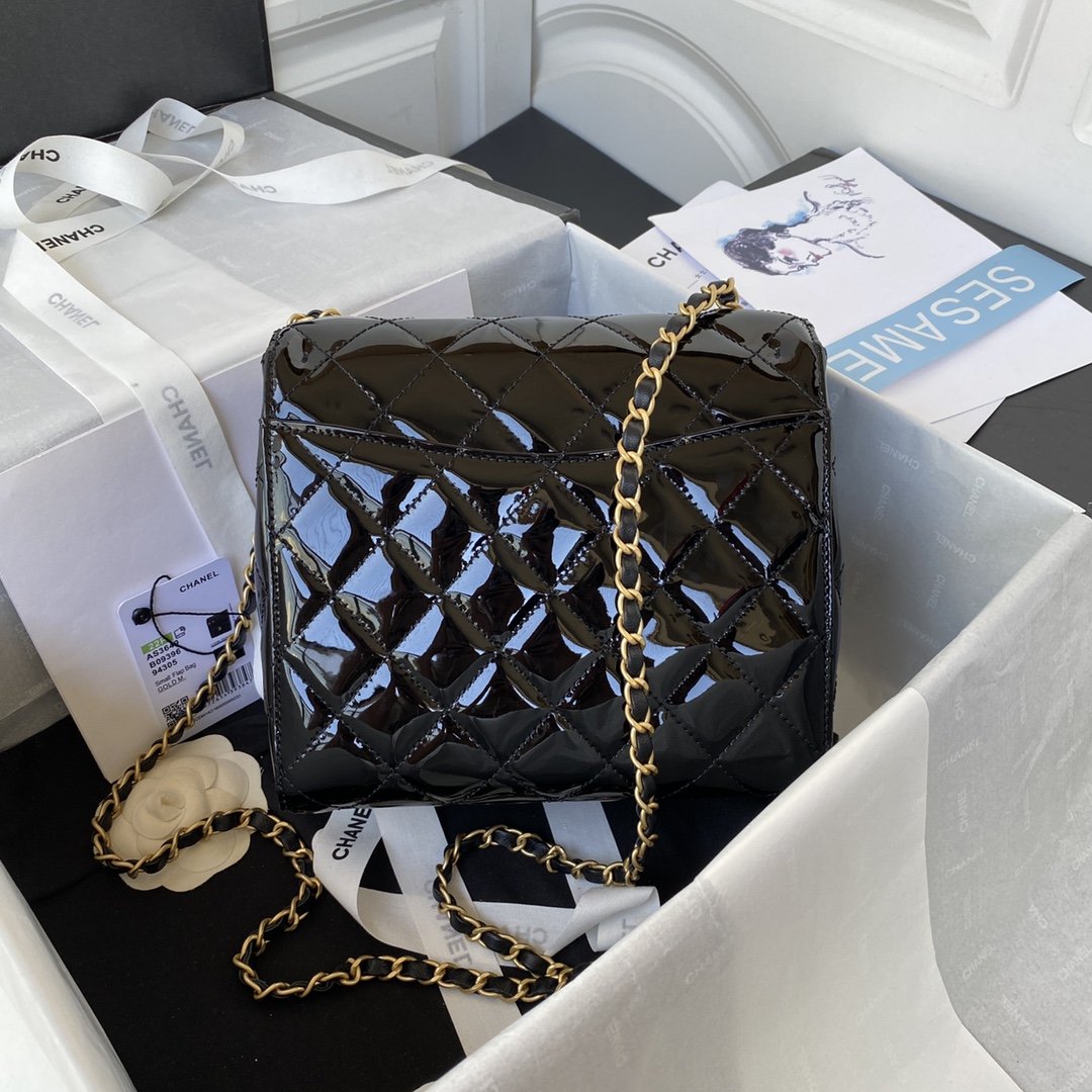 ChanelSmall Floor Pack Black For Women, Women’s Bags 7.6in/19.5cm AS3649 B09577 94305