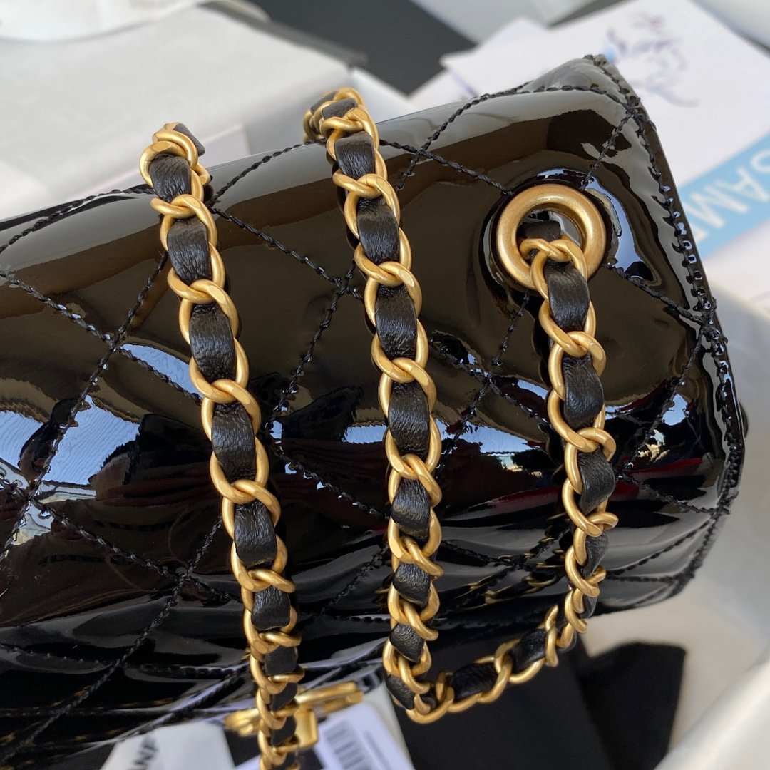ChanelSmall Floor Pack Black For Women, Women’s Bags 7.6in/19.5cm AS3649 B09577 94305