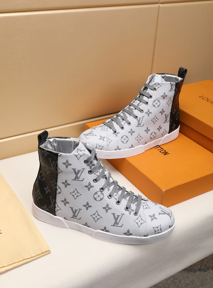 BL - LUV Stellar Trainer Boot White Black Sneaker