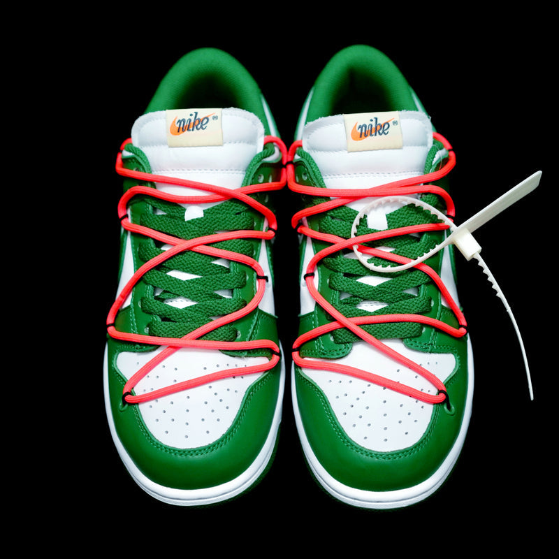 BL - OW x Dunk Low White Green