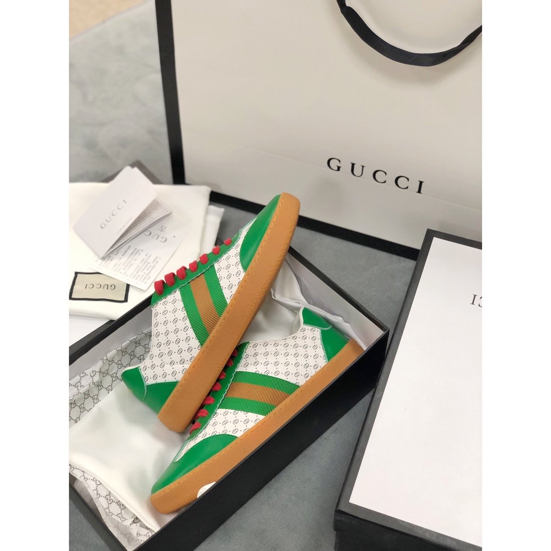 BL-GCI Screener Leather green Sneaker 091