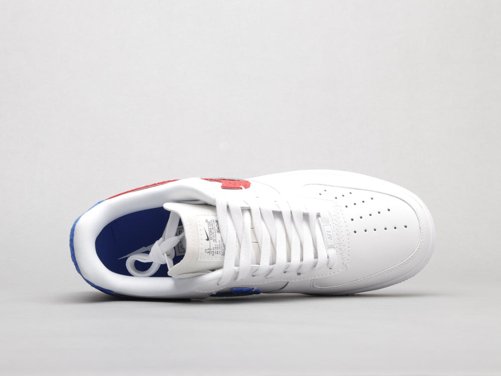 BL - AF1 White red blue snake pattern
