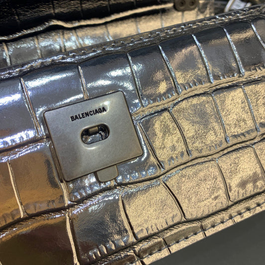 Balen Gossip Small On Chain Shoulder Bag Sliver, For Women, Bags 7.4in/19cm