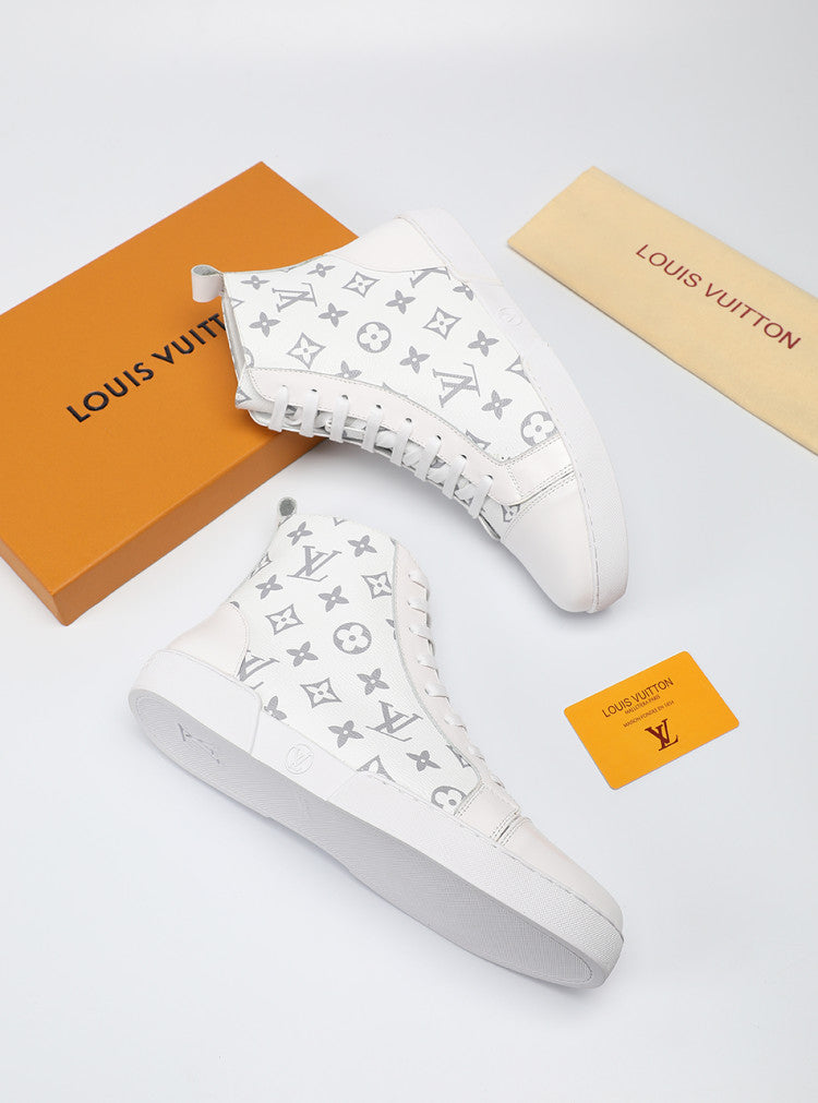 BL - LUV High BLnogram White Boot Sneaker