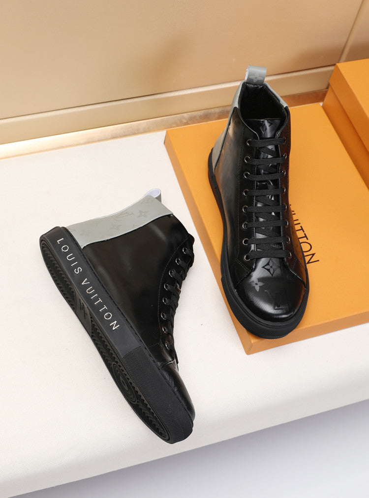 BL - LUV Stellar Trainer Boot Black Gray Sneaker
