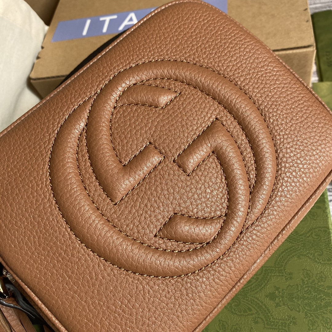 gg Soho Small Disco Bag Brown For Women, Women’s Bags, Shoulder And Crossbody Bags 8in/21cm gg 308364