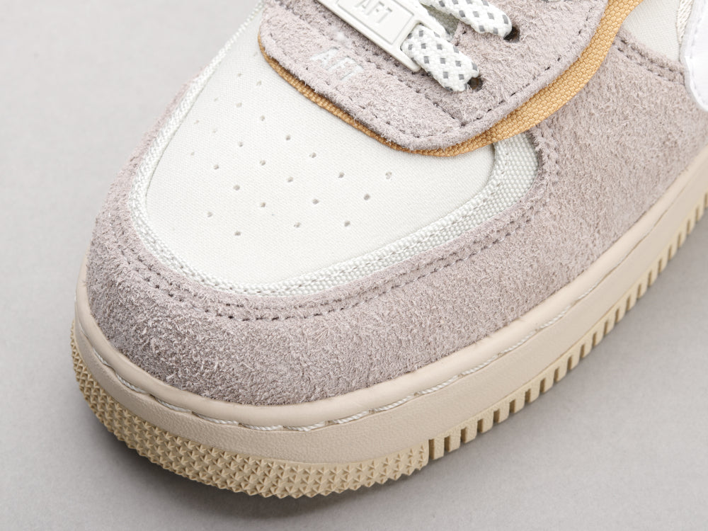BL - AF1 Shadow gray and white deconstructed plus velvet