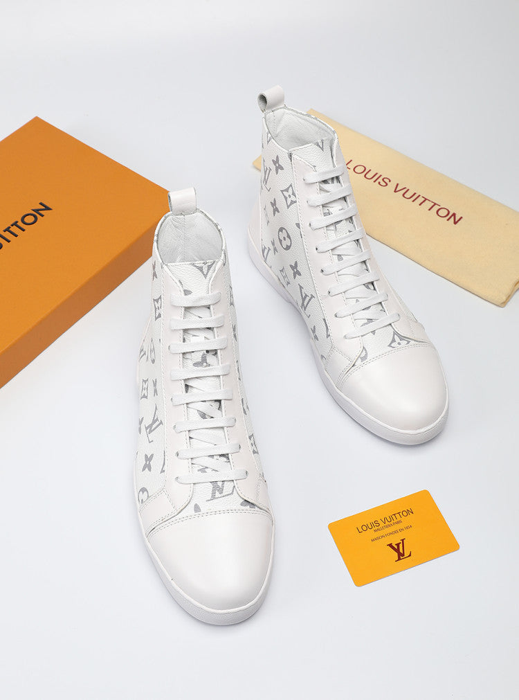 BL - LUV High BLnogram White Boot Sneaker