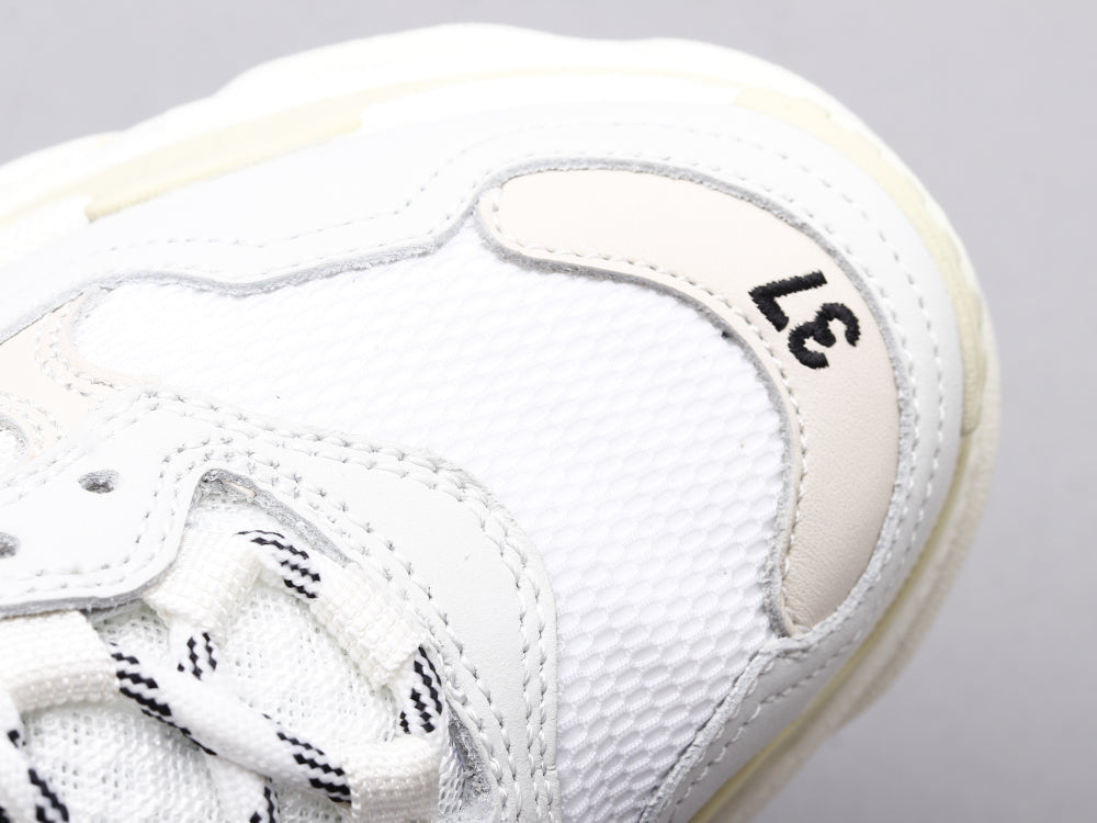 BL - Bla Triple S Pure White Sneaker