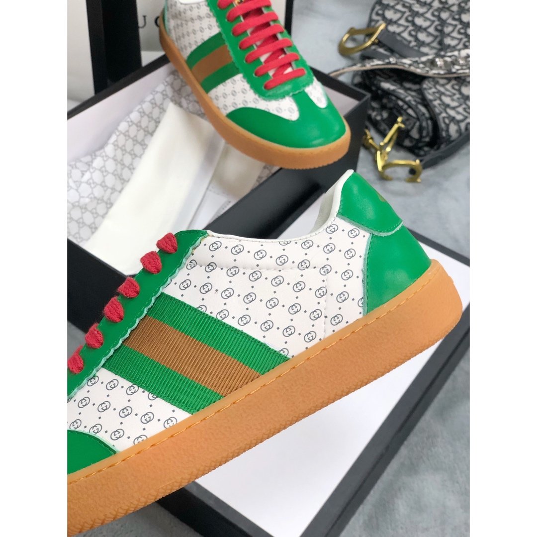 BL-GCI Screener Leather green Sneaker 091
