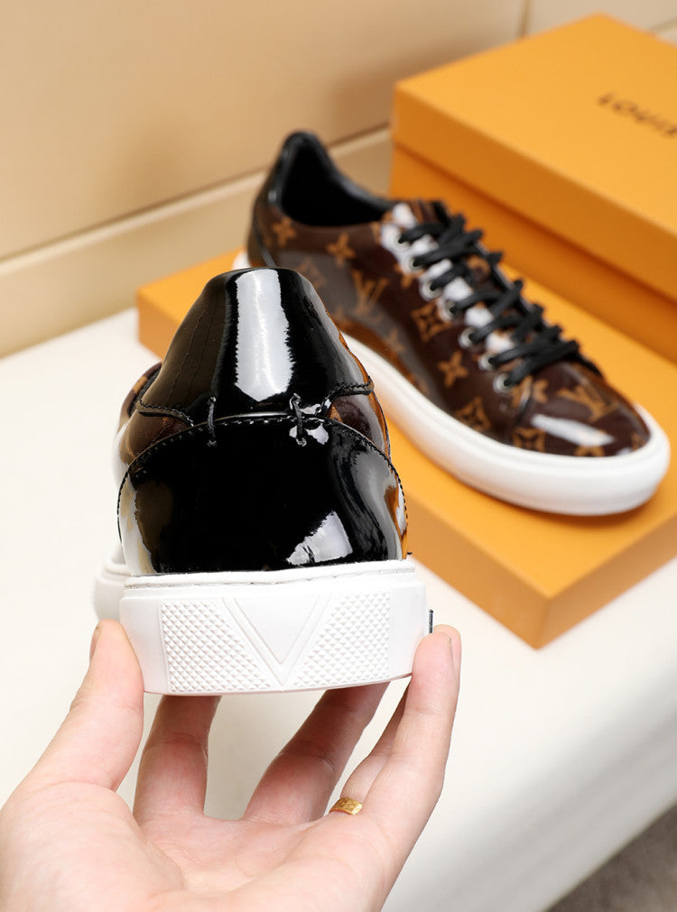 BL - LUV Low BLnogram Brown Breathable Sneaker