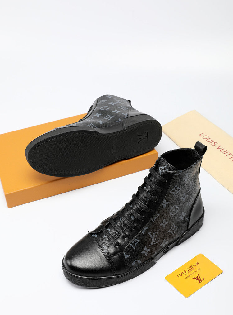 BL - LUV High BLnogram Black Boot Sneaker