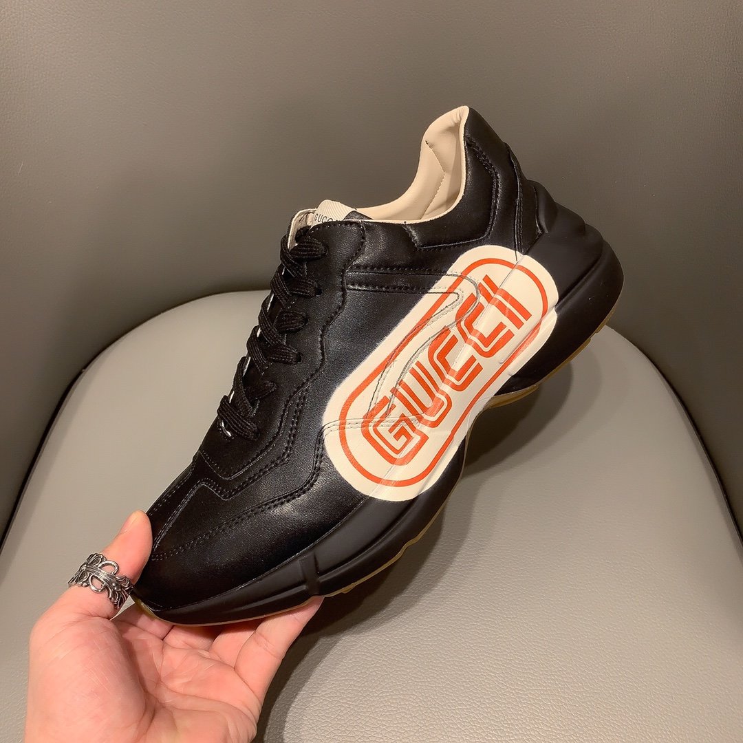 BL-GCI RHYTON VINTAGE TRAINER LA BLACK SNEAKER 143