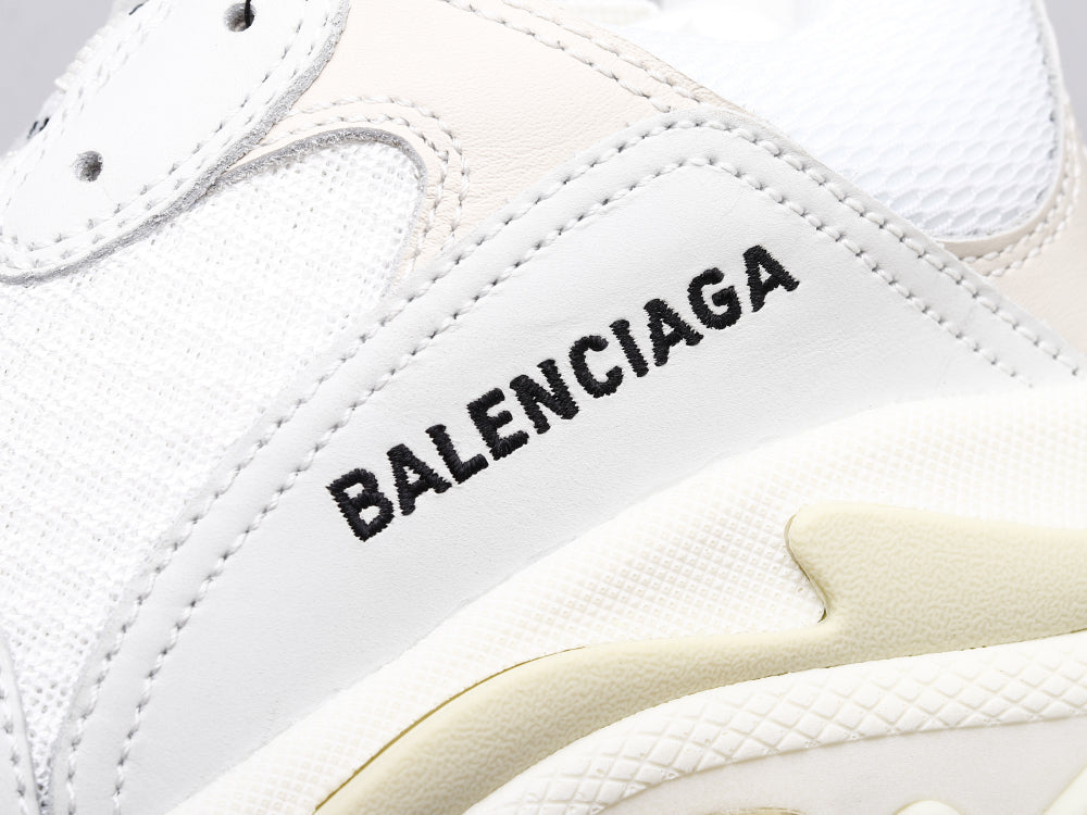 BL - Bla Triple S Pure White Sneaker