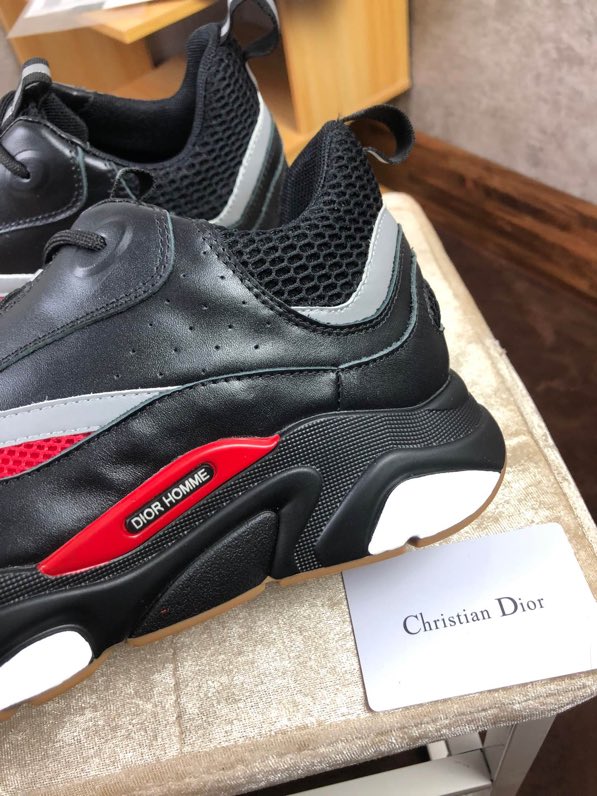 BL - DIR B22 Black And Red Sneaker