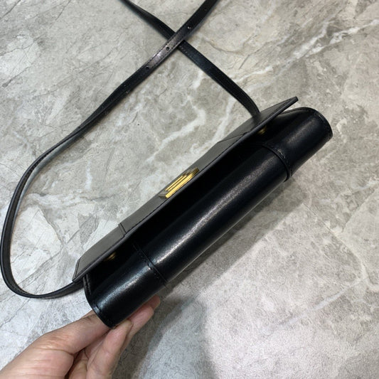 Balen Hourglass Wallet Bag In Black, For Women, Bags 8in/20cm