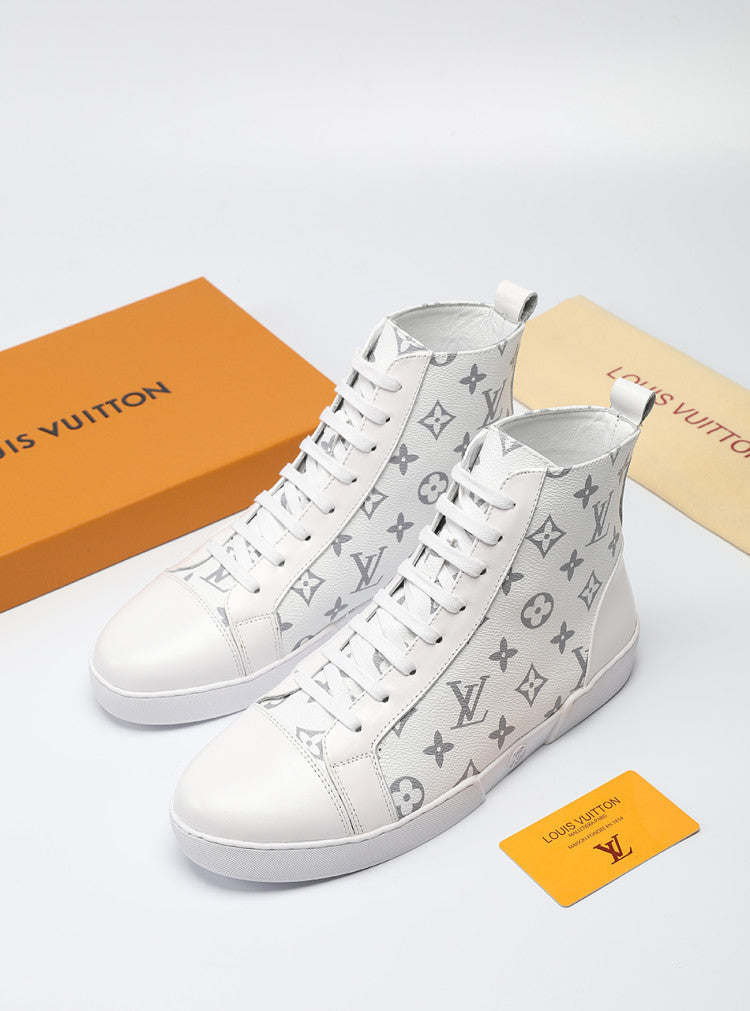 BL - LUV High BLnogram White Boot Sneaker