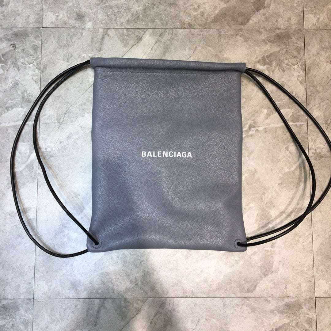Balen Everyday Drawstring Backpack In Grey, For Women, Bags 18.5in/47cm