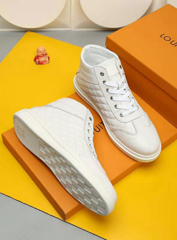 BL - LUV HIgh Top Metal White Sneaker