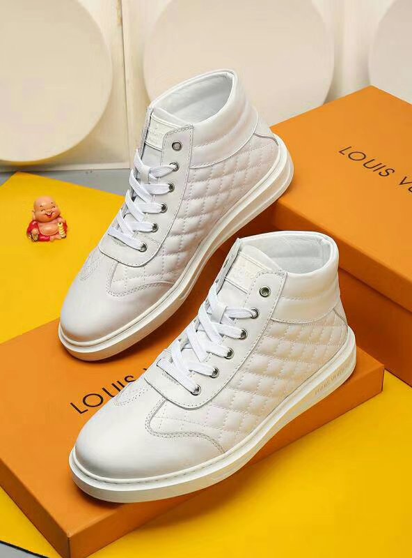 BL - LUV HIgh Top Metal White Sneaker