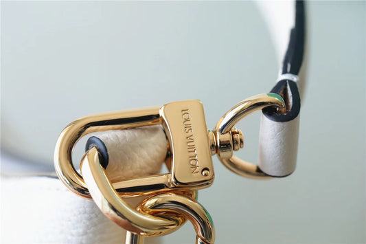 LV Bagatelle Monogram Empreinte Creme Beige For Women, Shoulder And Crossbody Bags 22cm/8.7in LV M46099