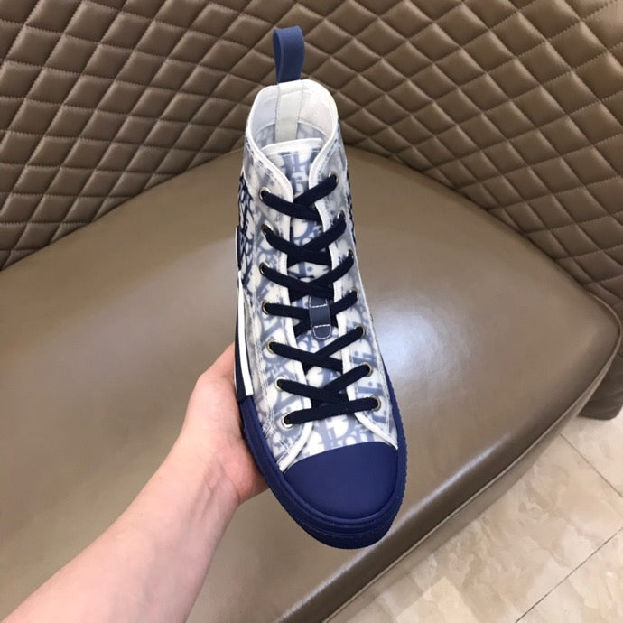 BL - DIR B23 Blue HIGH-TOP SNEAKER