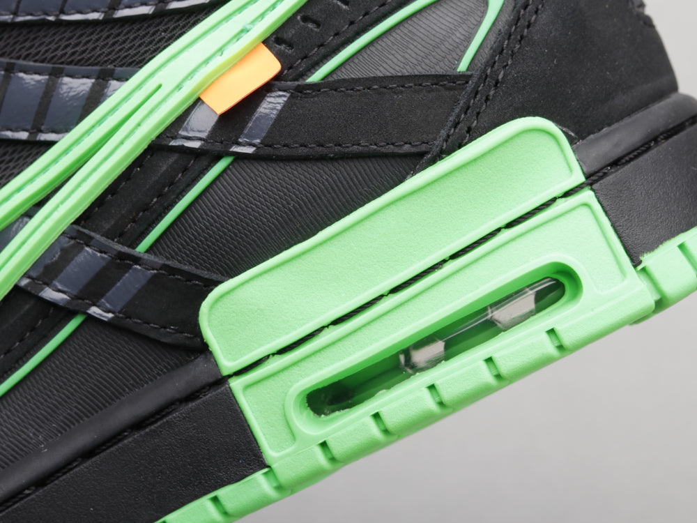 BL - OW x Rubber Dunk Black & Green