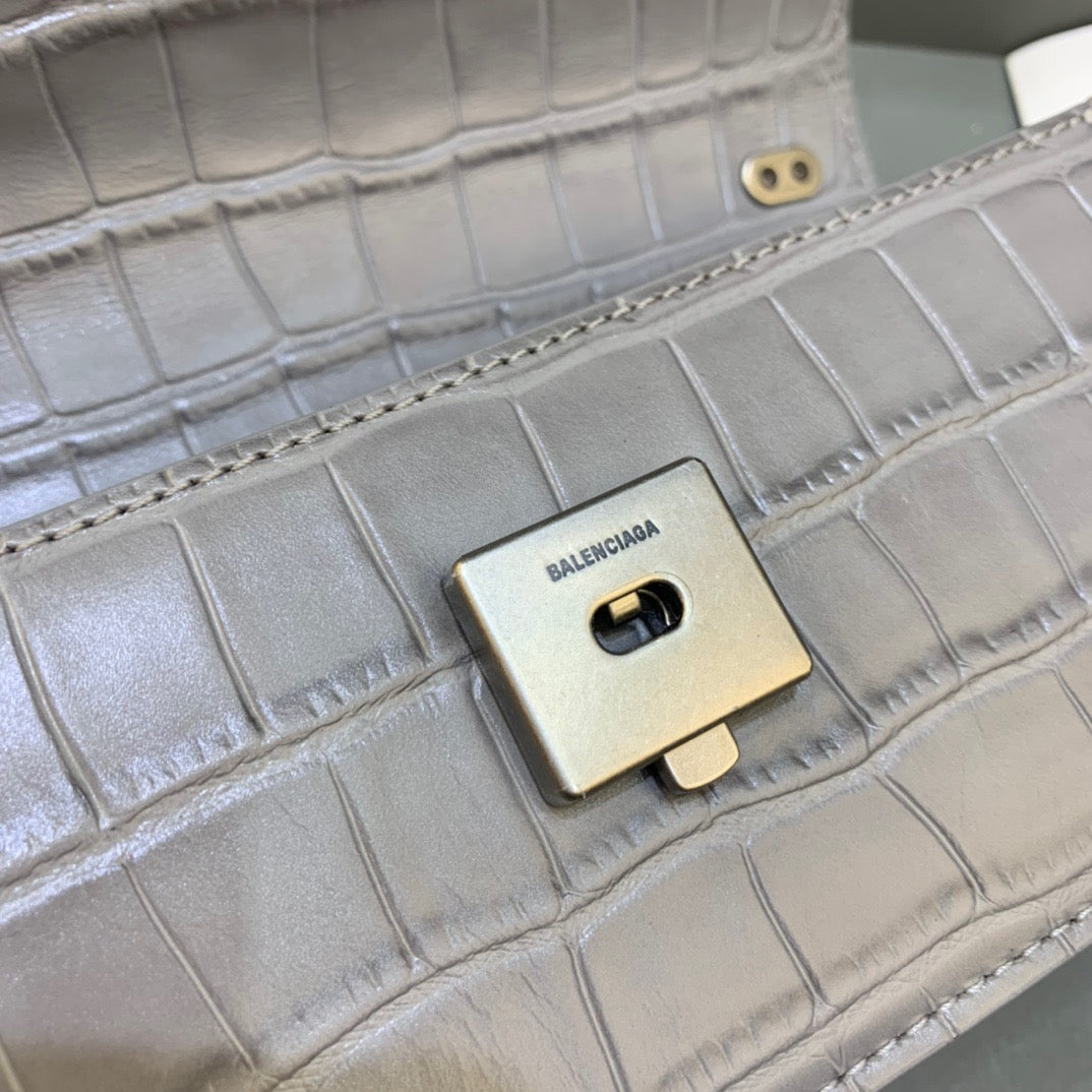 Balen Gossip Small On Chain Shoulder Bag Gray, For Women, Bags 7.4in/19cm